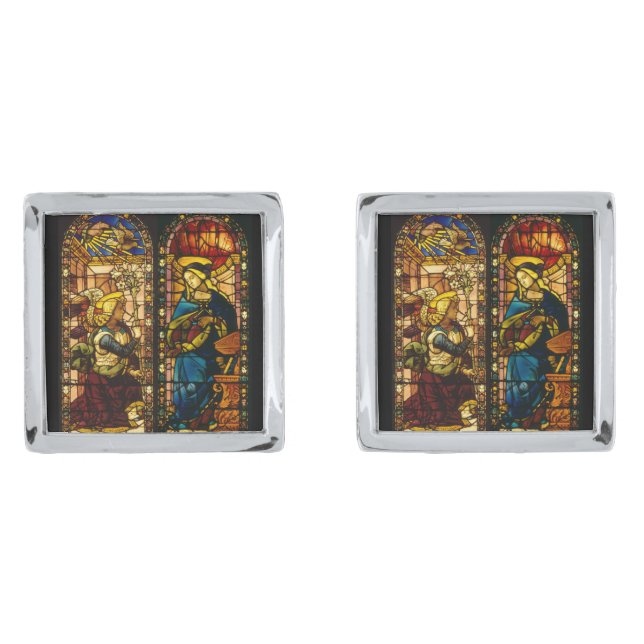 The Annunciation In Multi-Colors Cufflinks (Front)