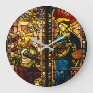 The Annunciation In Multi-Colors Large Clock