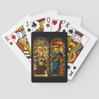 The Annunciation In Multi-Colors Poker Cards