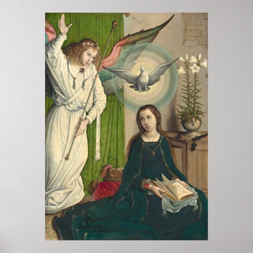 The Annunciation _ Juan de Flandes Fine Art Poster