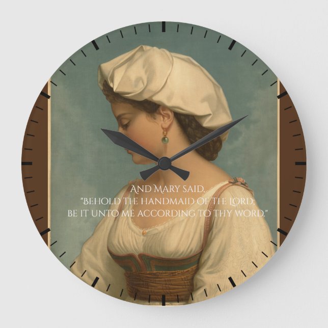 The Annunciation Large Clock (Front)