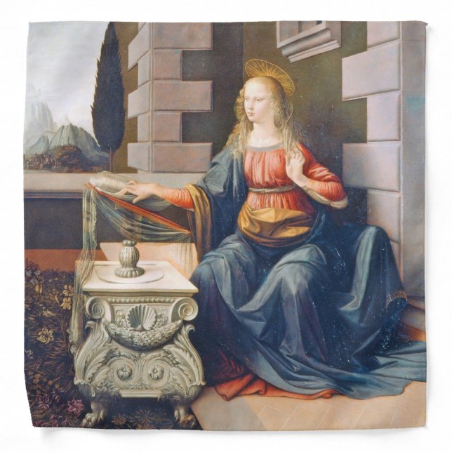 The Annunciation, Leonardo da Vinci, 1472–1473 Bandana (Front)
