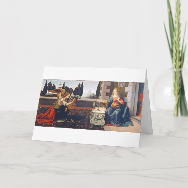 The Annunciation, Leonardo da Vinci, 1472–1473 Card (Front)