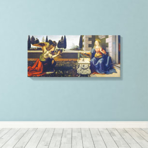 The Annunciation Leonardo da Vinci Canvas Print