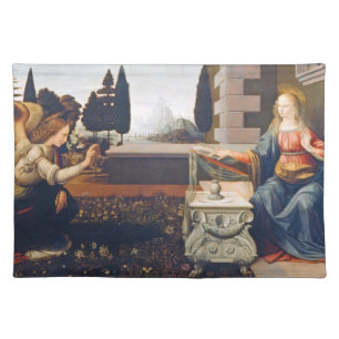 The Annunciation, Leonardo da Vinci Cloth Placemat