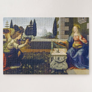 The Annunciation Leonardo da Vinci Jigsaw Puzzle