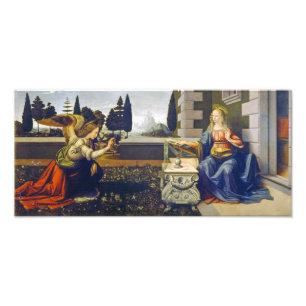The Annunciation Leonardo da Vinci Photo Print