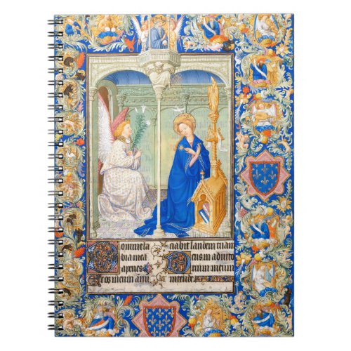 The Annunciation Medieval Illuminated Manuscript Notebook