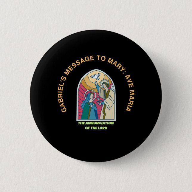 The Annunciation of the Lord Button (Front)
