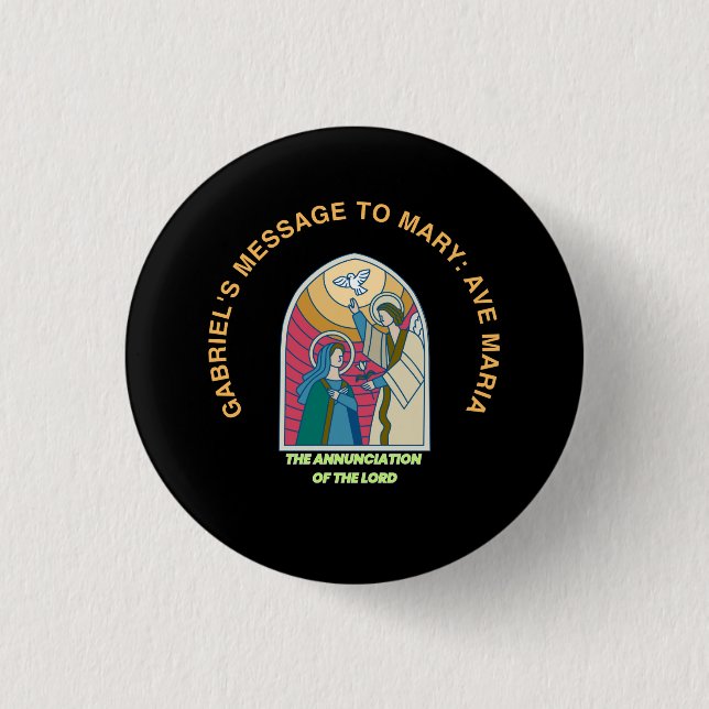 The Annunciation of the Lord Button (Front)