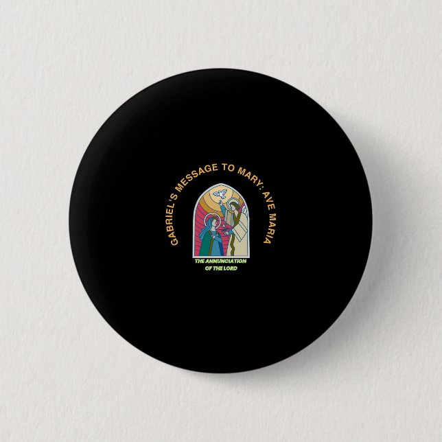 The Annunciation of the Lord Button (Front)