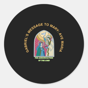 The Annunciation of the Lord Classic Round Sticker