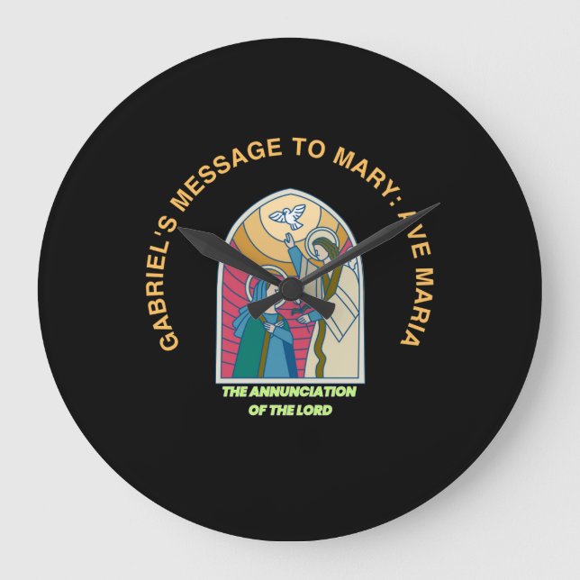 The Annunciation of the Lord Large Clock (Front)