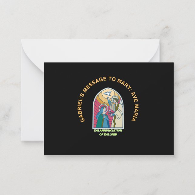 The Annunciation of the Lord Note Card (Back)