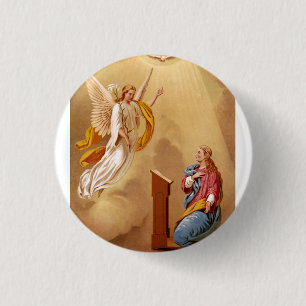 The Annunciation of Virgin Mary Button