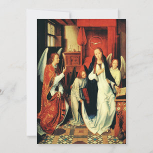 The Annunciation of Virgin Mary by Hans Memling Invitation