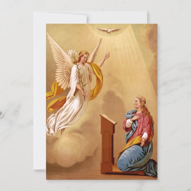 The Annunciation of Virgin Mary Invitation (Front)