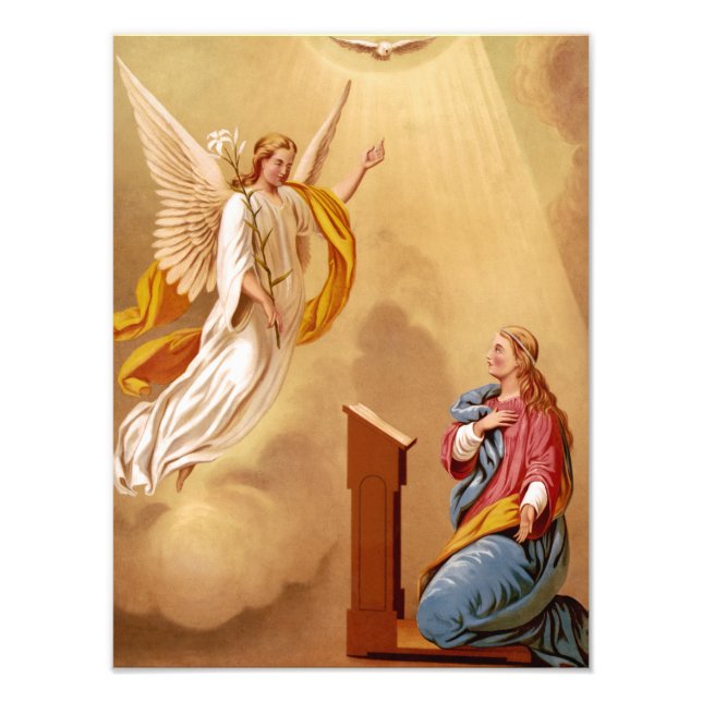 The Annunciation of Virgin Mary Photo Print (Front)
