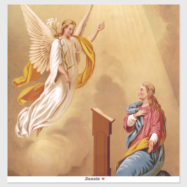 The Annunciation of Virgin Mary Sticker (Sheet)