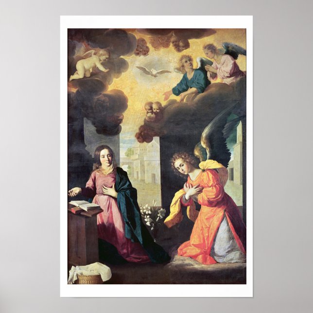 The Annunciation (oil on canvas) Poster (Front)