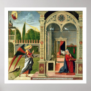 The Annunciation (oil on panel) 2 Poster
