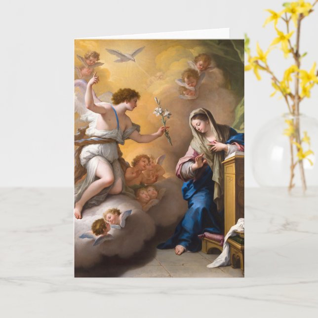 The Annunciation, Paolo de Matteis  Card (Yellow Flower)