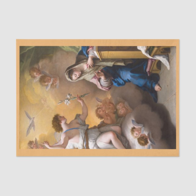 The Annunciation, Paolo de Matteis Tissue Paper (Front)