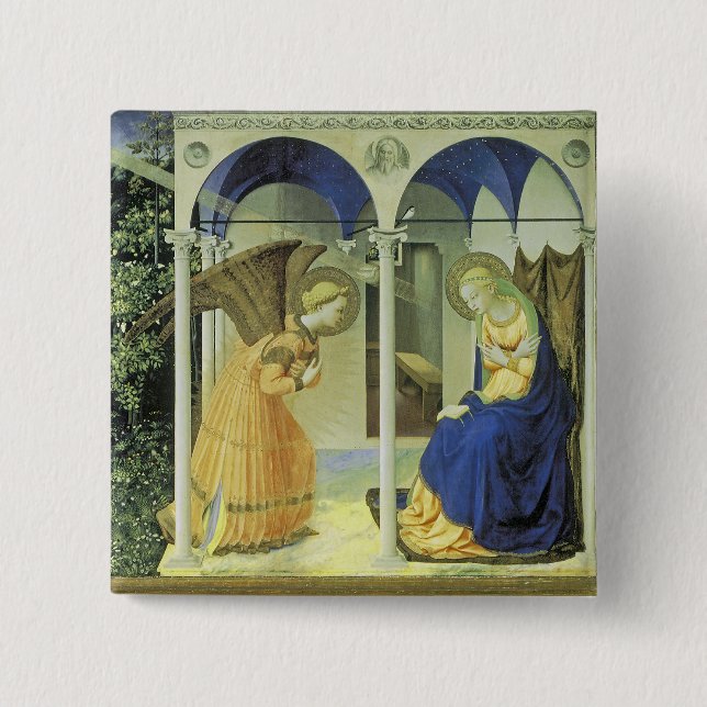 The Annunciation Pinback Button (Front)