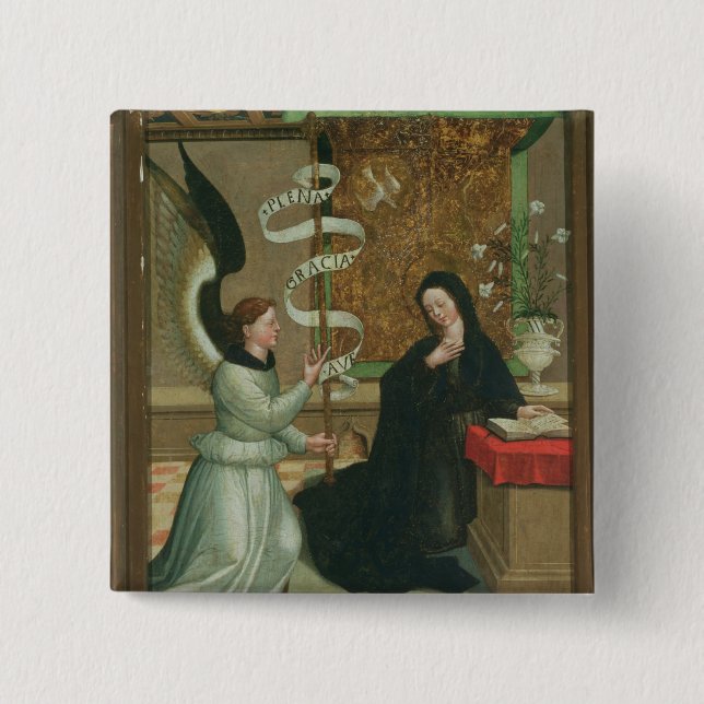 The Annunciation Pinback Button (Front)