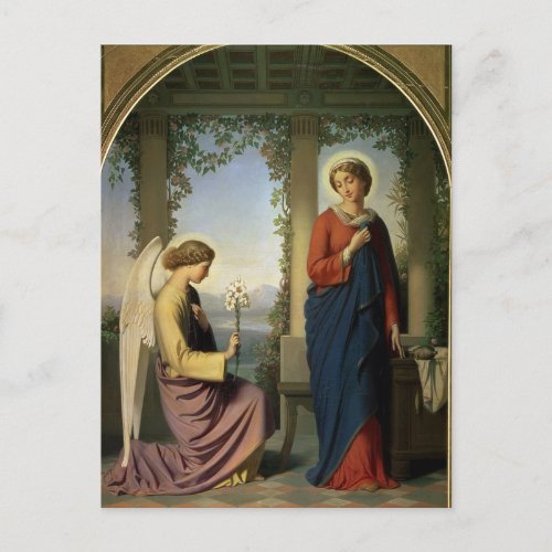The annunciation  postcard