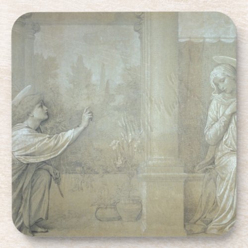 The Annunciation preparatory cartoon for the Capp Drink Coaster