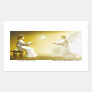 The Annunciation Rectangular Sticker