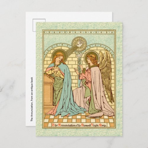 The Annunciation  RLS 04 Postcard