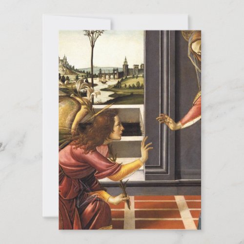 The Annunciation _ Sandro Botticelli Invitation