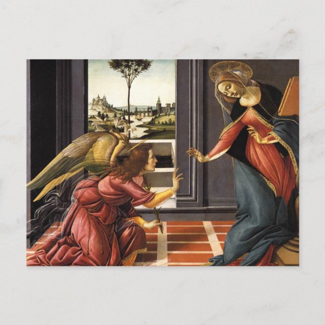 The Annunciation - Sandro Botticelli Postcard (Front)