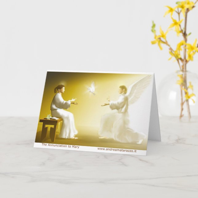 The Annunciation  to Mary Card (Yellow Flower)