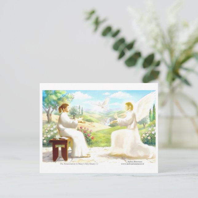 The Annunciation to Mary Postcard (Standing Front)