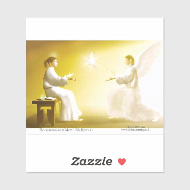 The Annunciation to Mary Sticker (Sheet)