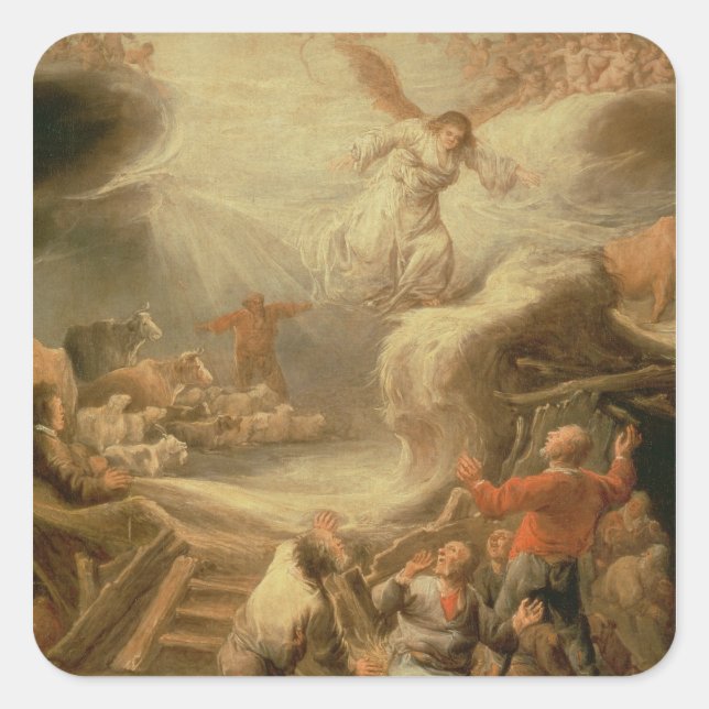 The Annunciation to the Shepherds Square Sticker (Front)