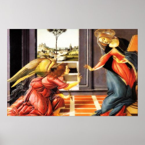 The Annunciation Virgin Mary Gabriel Angel Poster