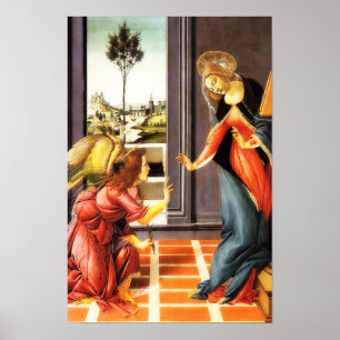 The Annunciation Virgin Mary Gabriel Angel Poster