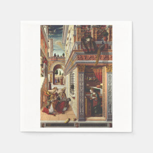 The Annunciation, with Saint Emidius Napkins