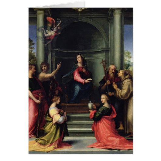The Annunciation with Saints, 1515 Cards (Front)