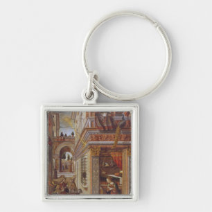 The Annunciation with St. Emidius, 1486 Keychain