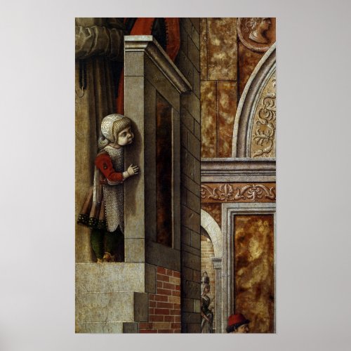 The Annunciation with St Emidius 1486 Poster