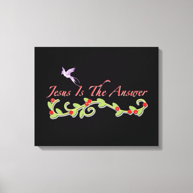 THE ANSWER CANVAS PRINT (Front)
