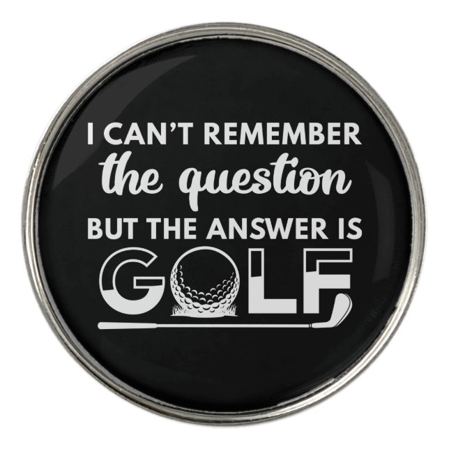The Answer Is Golf Ball Marker (Front)