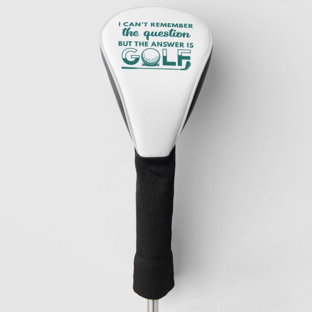 The Answer Is Golf Head Cover (Front)