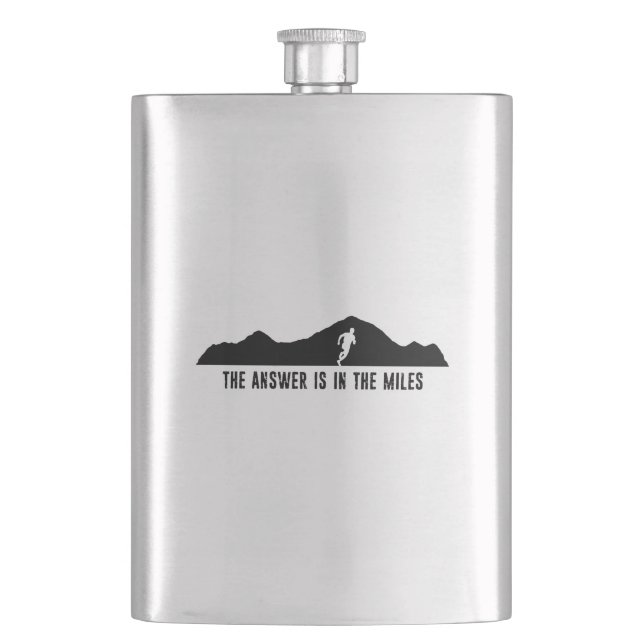 The Answer Is In The Miles Flask (Front)