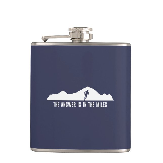 The Answer Is In The Miles Flask (Front)